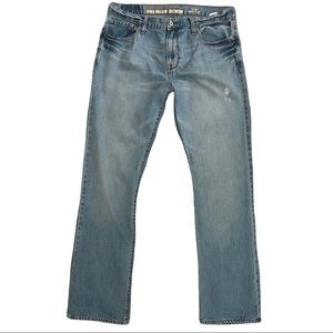 Old Navy Men Slim Bootcut Light Blue Jeans, Size 34 X 34